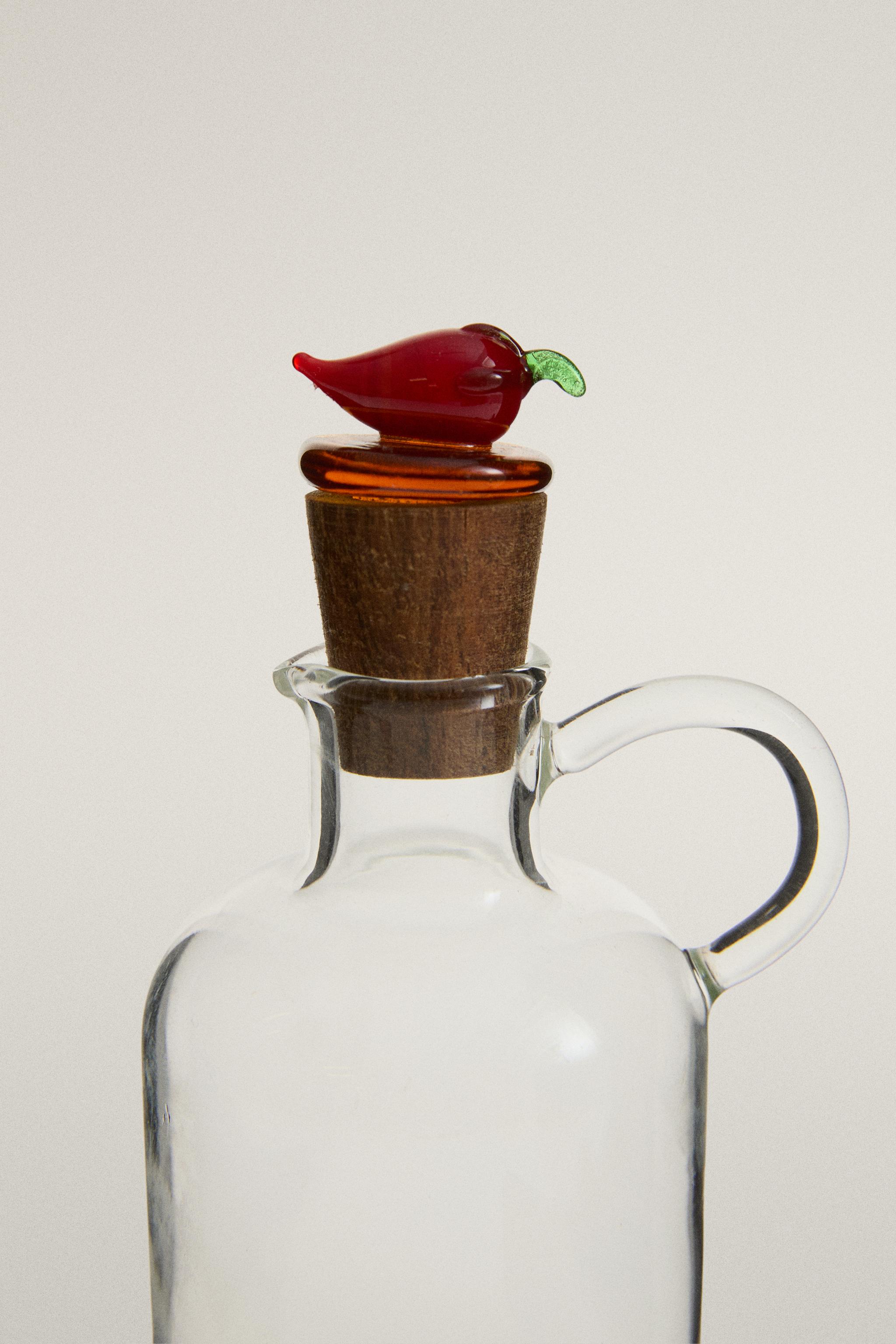 HUILIER EN VERRE BOROSILICATE PIMENT